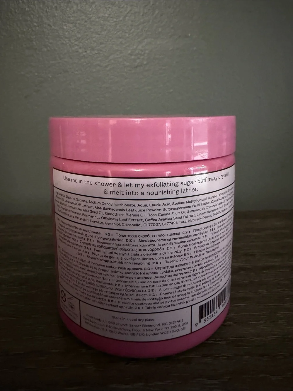 Frank Body Rosehip Body Scrub + Cleanser